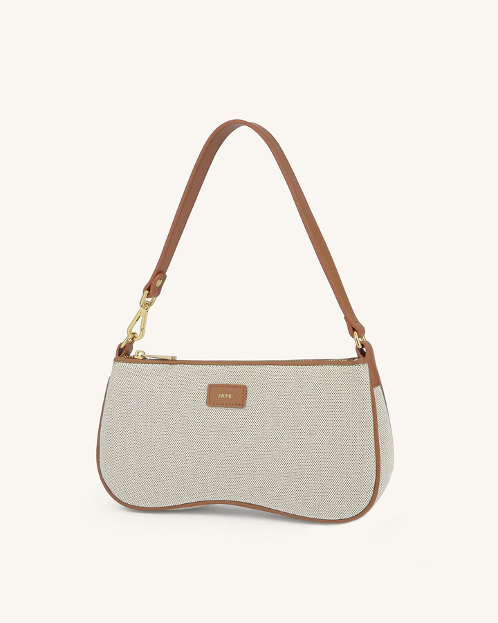 Pochette Eva – Tela Beige Raffinata