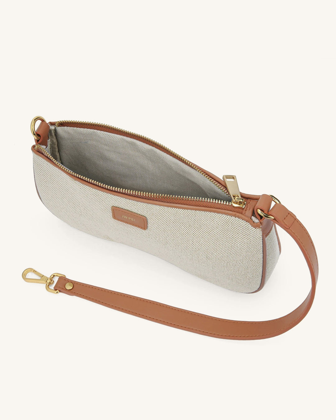 Pochette Eva – Tela Beige Raffinata