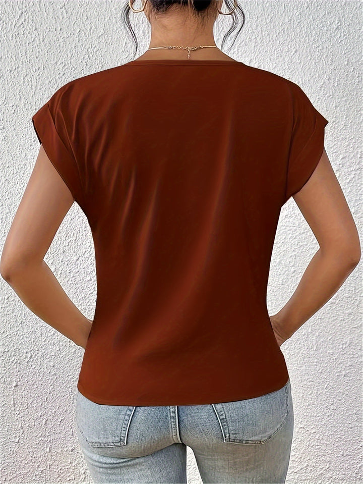 Marga™ - Chic V-Neck Top with Knot