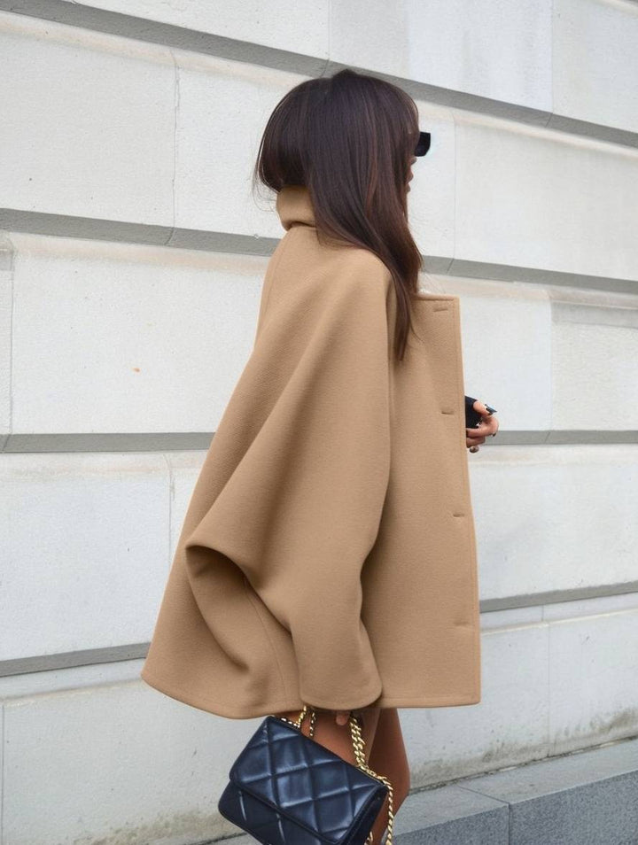 ELVORU - Chic Mid-Length Wool Coat