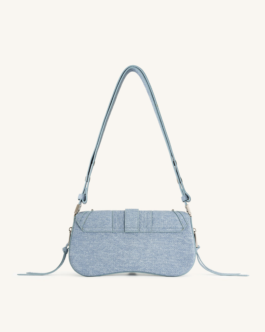 Borsa Joy a Tracolla Curva – Denim Imbottito