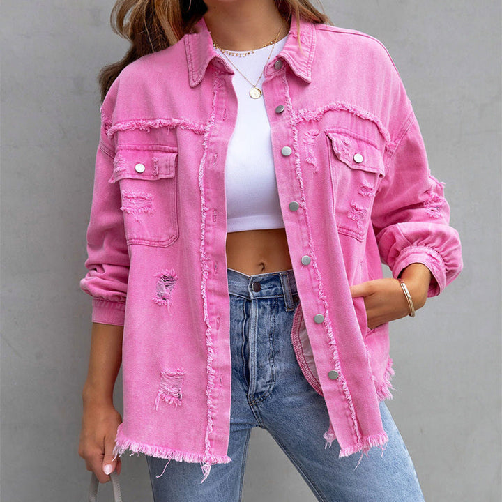 Rihanna™ - Ripped Denim Jacket