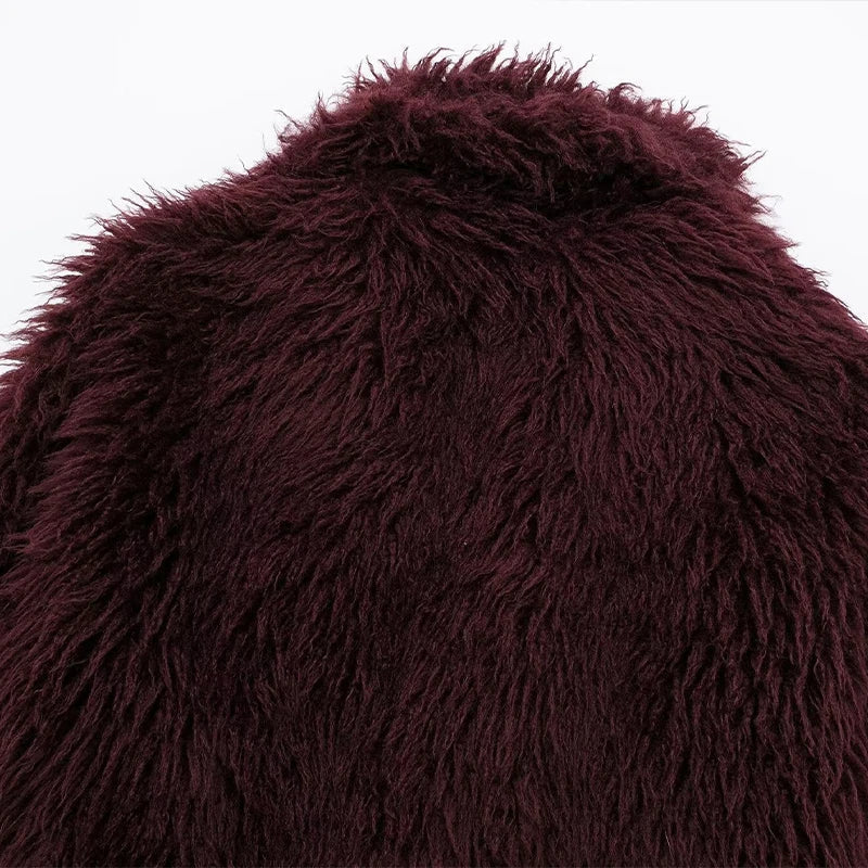 ELVORU - Fur Effect Puffer Coat