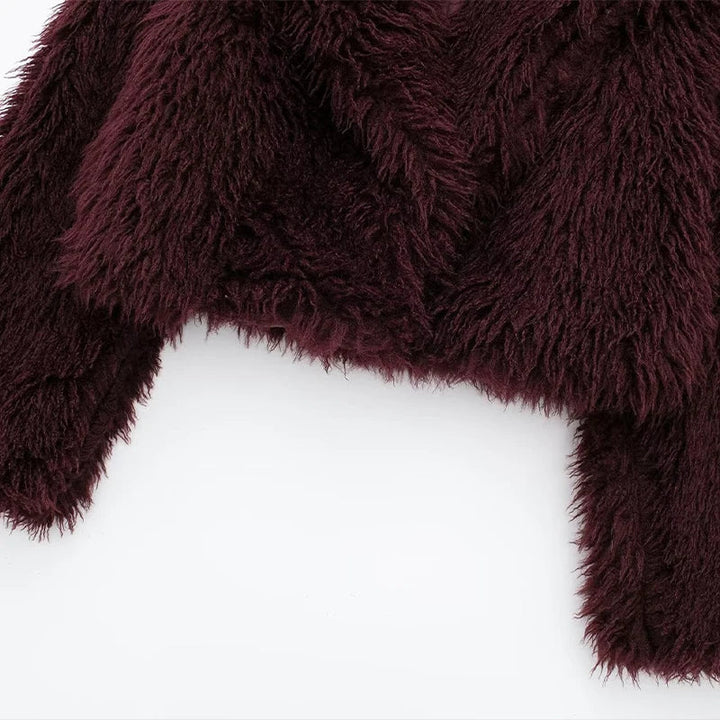 ELVORU - Fur Effect Puffer Coat