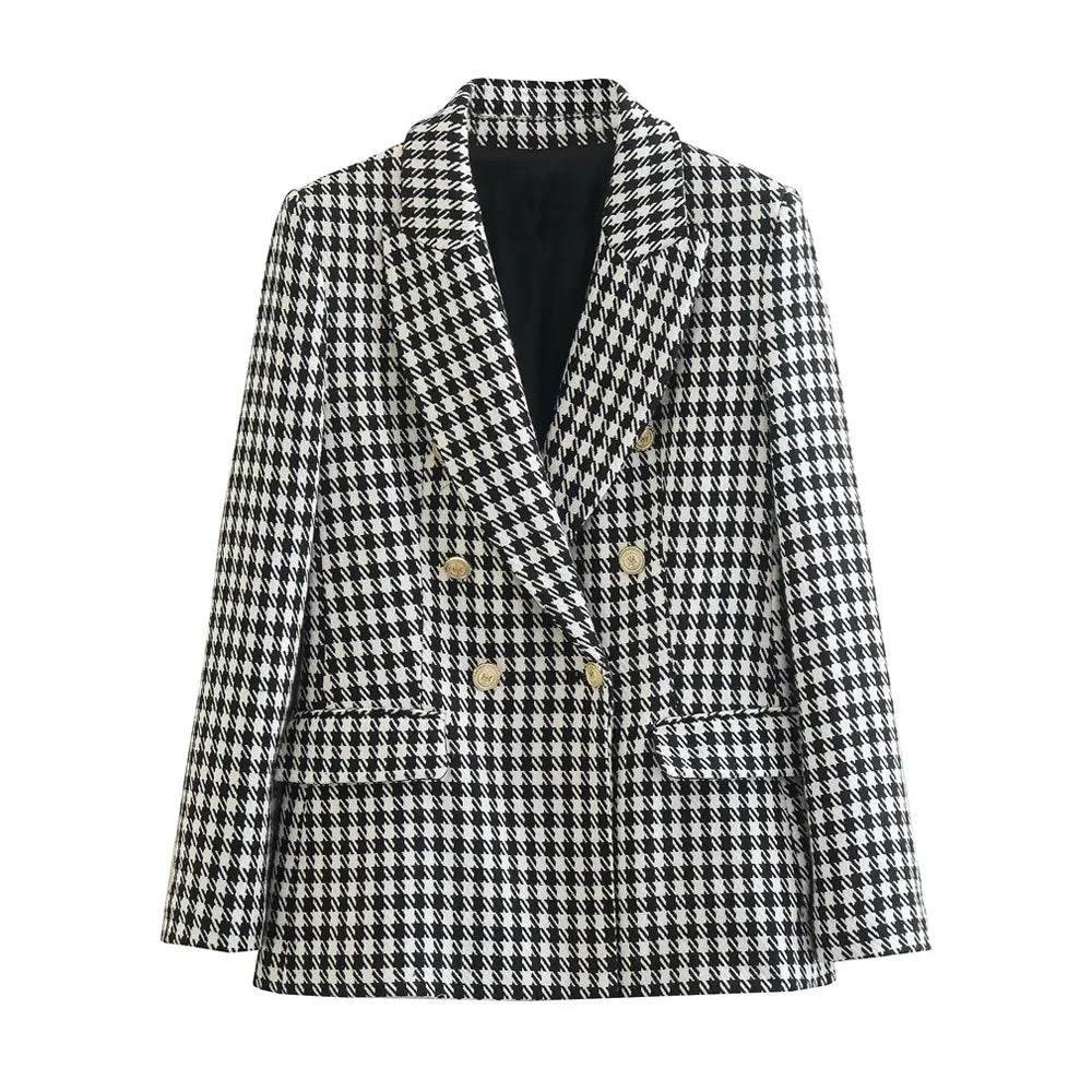 Blazer Pied-de-Poule Vintage