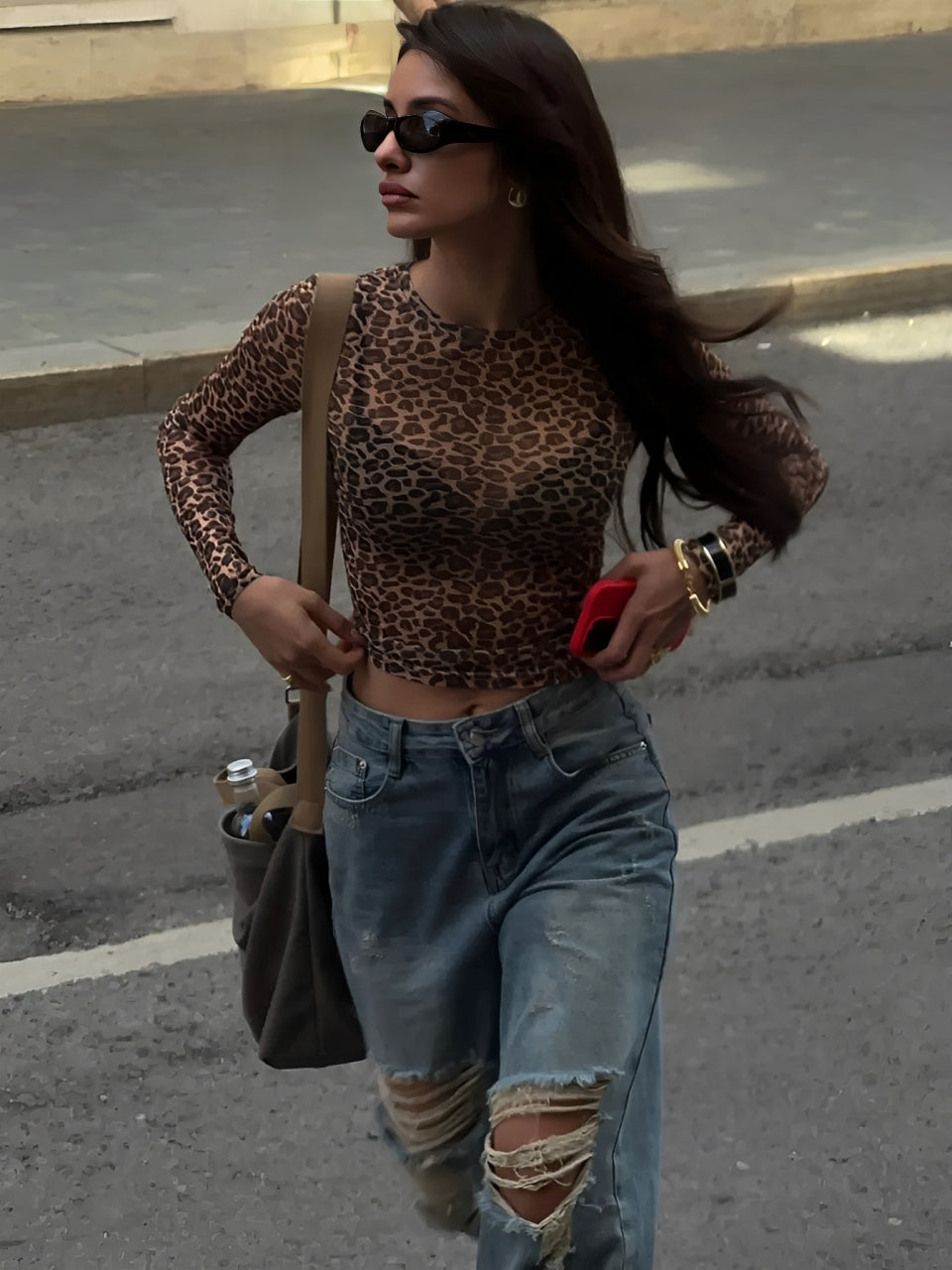 Leopardia Sensuale Top