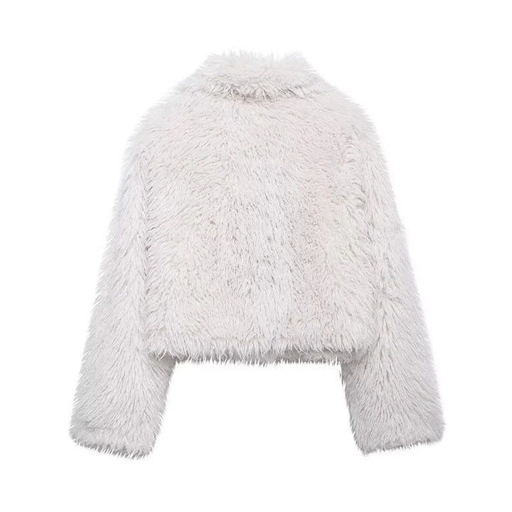 ELVORU - Fur Effect Puffer Coat