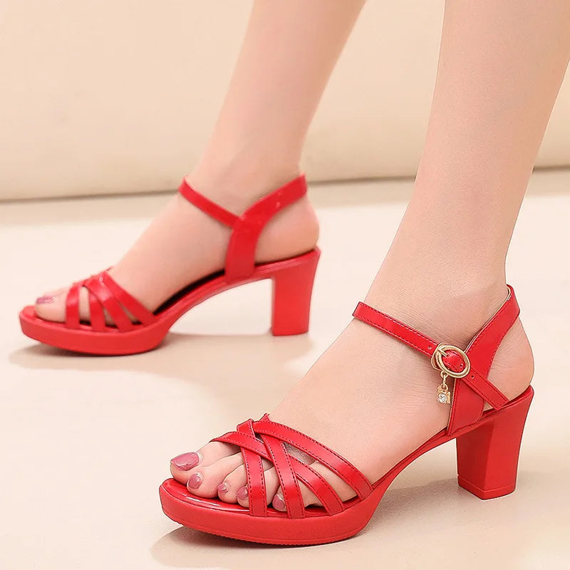 Calista™ - Orthopedic Sandals Stylish Open Toe High Heels for Women Summer Comfort