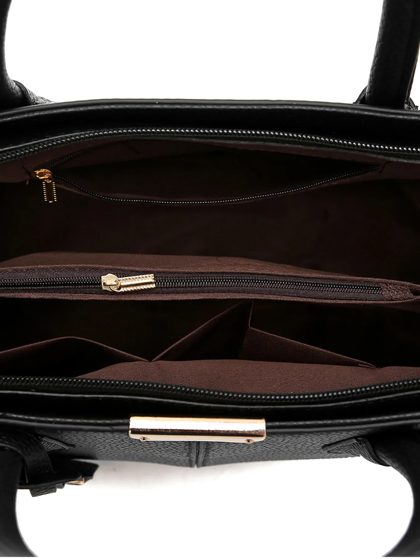 Borsa trapuntata in eco pelle - shopper sofisticata ampia per lavoro e viaggio